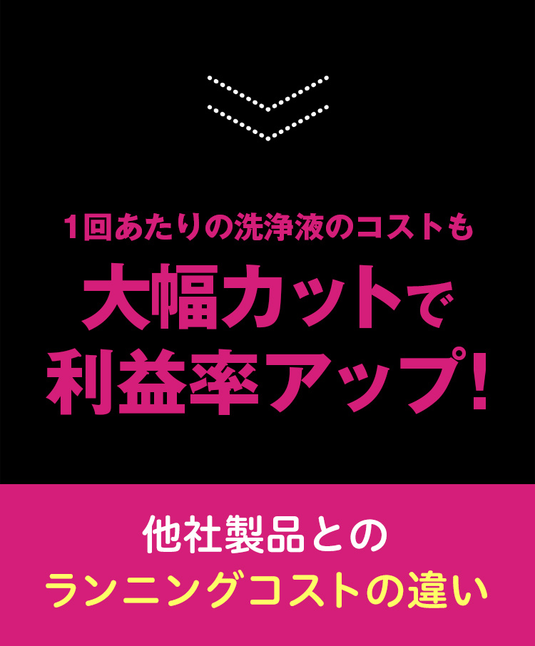 コストカットで利益率アップ